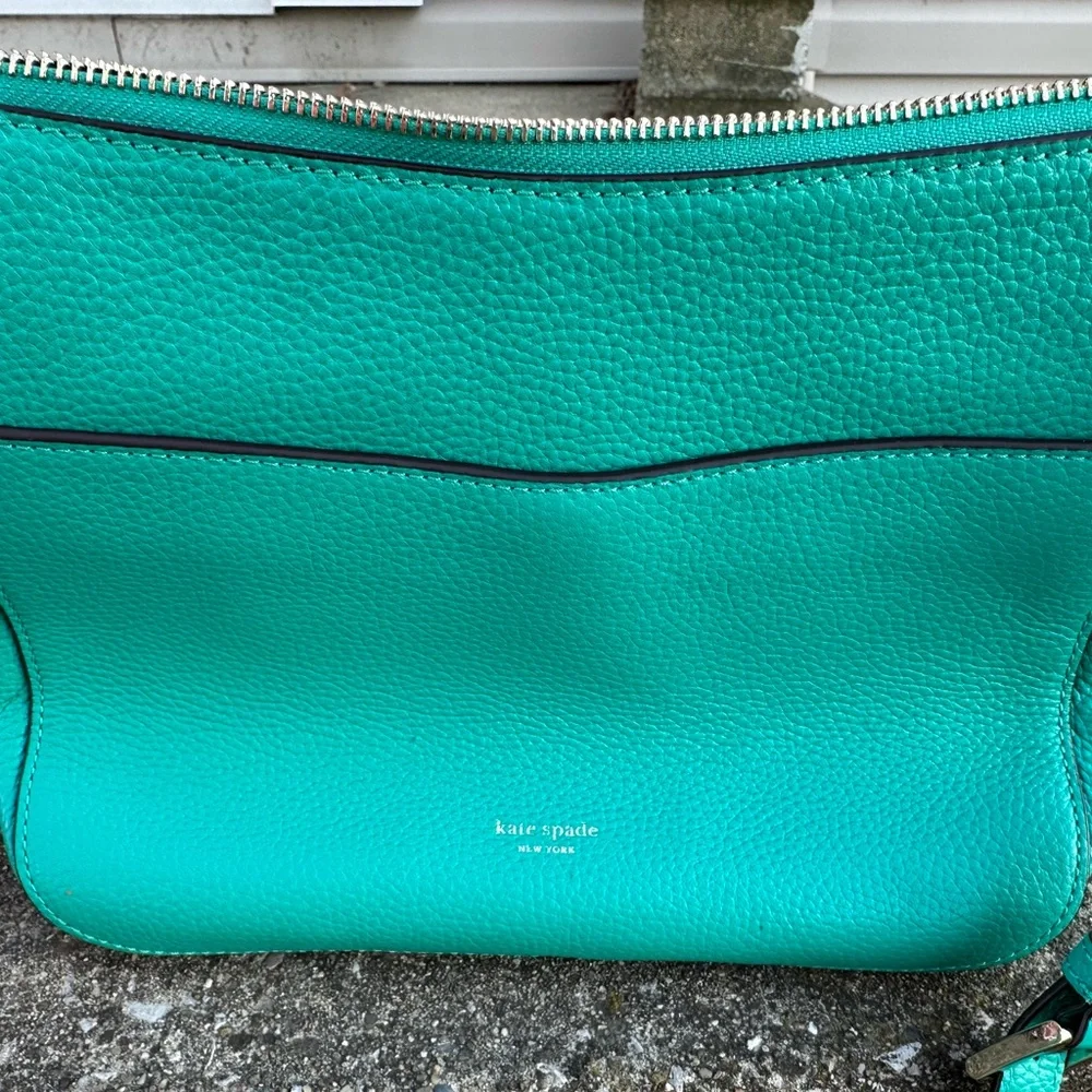 Kate Spade Green Leather Crossbody Bag - Picture 2 of 3